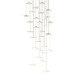 Modern Acrylic Lotus Leaf LED Pendant Light for High Ceiling Stairwell and Villa