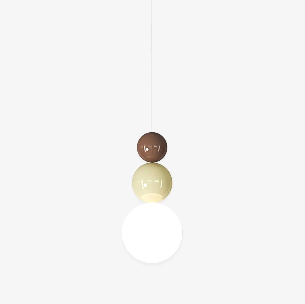 Modern Acrylic Three Ball Pendant Light Contemporary G9 LED Hanging Lamp for Bedroom and Dining Room
