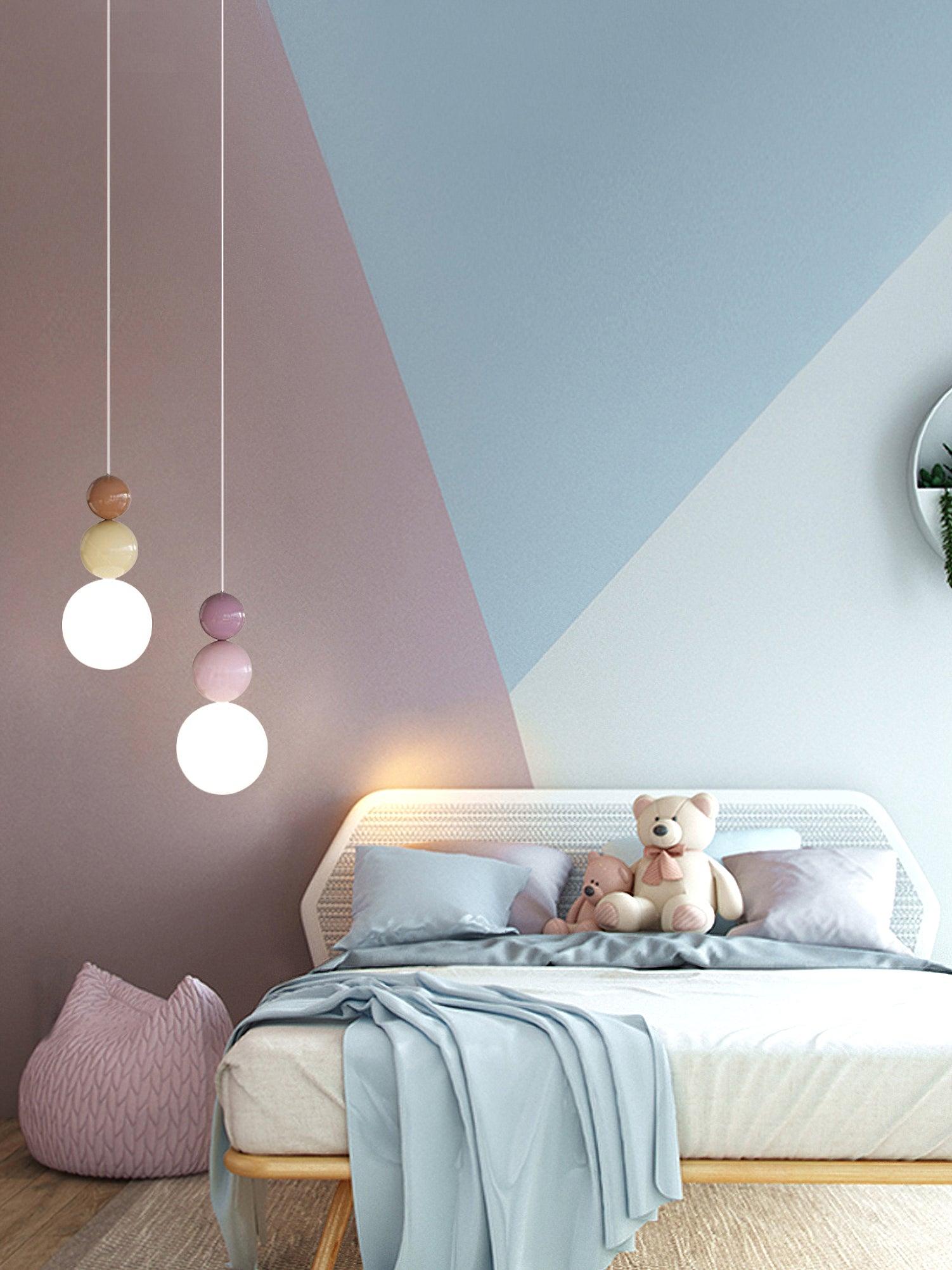 Modern Acrylic Three Ball Pendant Light Contemporary G9 LED Hanging Lamp for Bedroom and Dining Room
