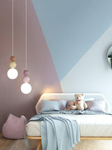 Modern Acrylic Three Ball Pendant Light Contemporary G9 LED Hanging Lamp for Bedroom and Dining Room