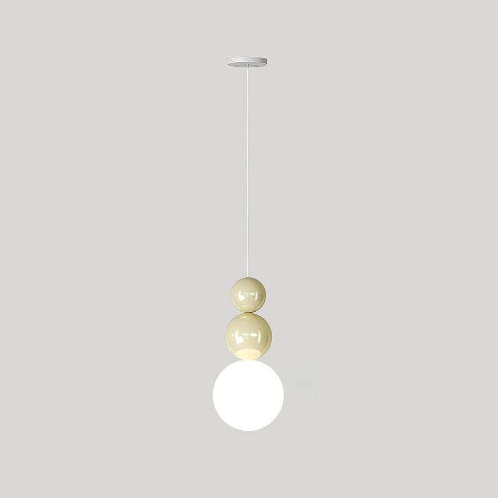 Modern Acrylic Three Ball Pendant Light Contemporary G9 LED Hanging Lamp for Bedroom and Dining Room