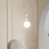 Modern Acrylic Three Ball Wall Sconce Light for Indoor Living Spaces and Bedrooms