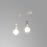 Modern Acrylic Three Ball Wall Sconce Light for Indoor Living Spaces and Bedrooms