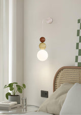 Modern Acrylic Three Ball Wall Sconce Light for Indoor Living Spaces and Bedrooms