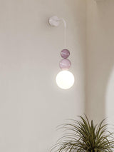 Modern Acrylic Three Ball Wall Sconce Light for Indoor Living Spaces and Bedrooms