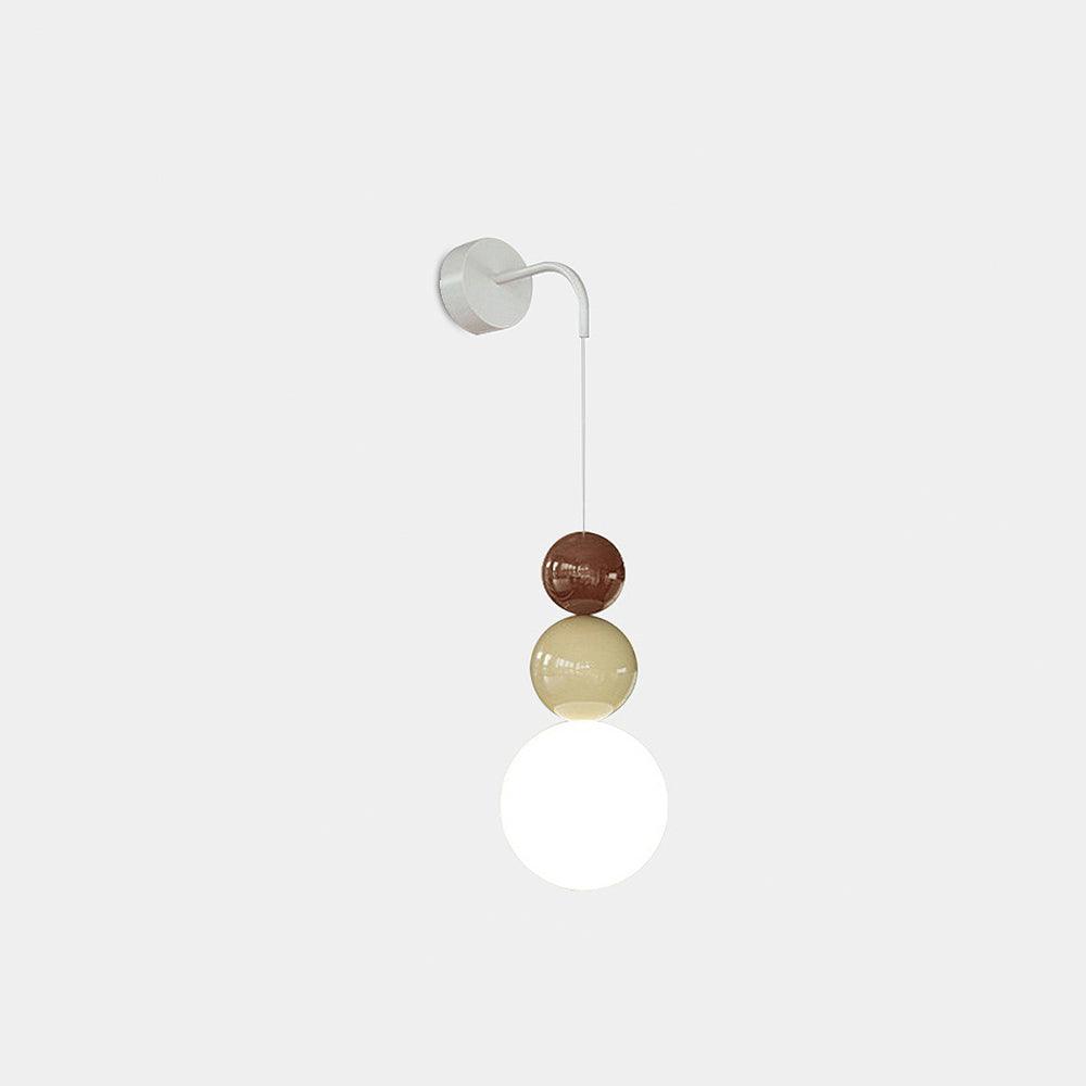 Modern Acrylic Three Ball Wall Sconce Light for Indoor Living Spaces and Bedrooms
