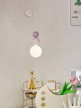 Modern Acrylic Three Ball Wall Sconce Light for Indoor Living Spaces and Bedrooms