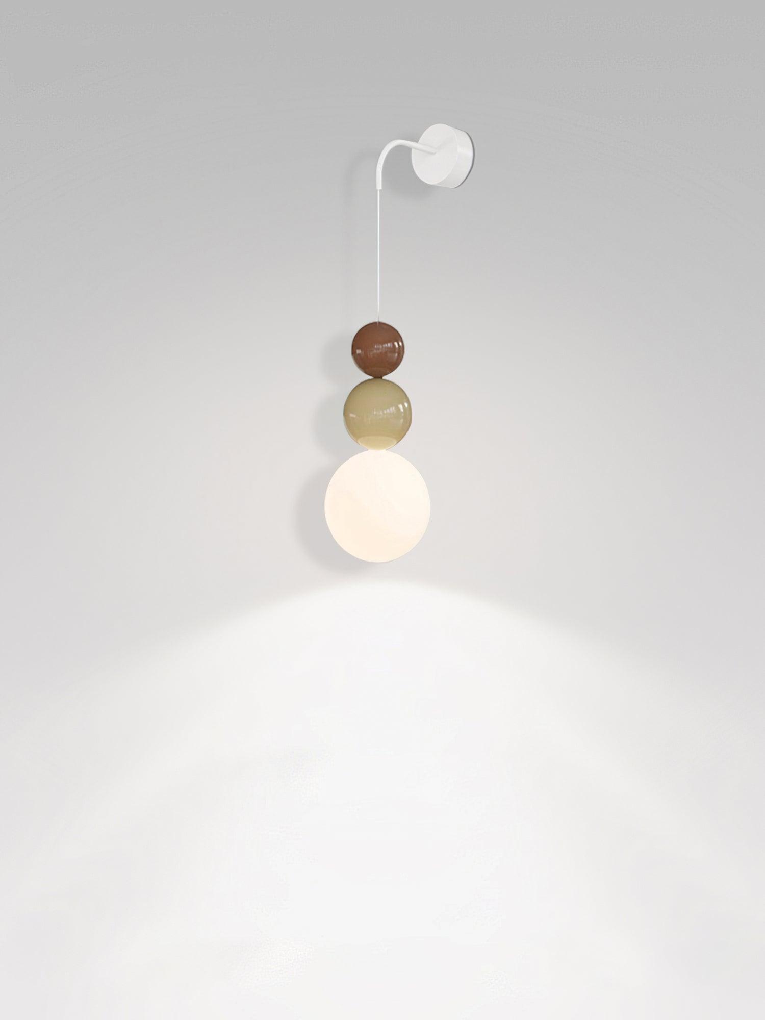 Modern Acrylic Three Ball Wall Sconce Light for Indoor Living Spaces and Bedrooms