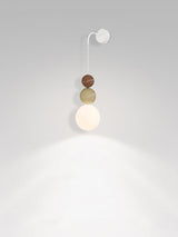 Modern Acrylic Three Ball Wall Sconce Light for Indoor Living Spaces and Bedrooms