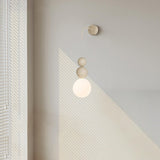 Modern Acrylic Three Ball Wall Sconce Light for Indoor Living Spaces and Bedrooms