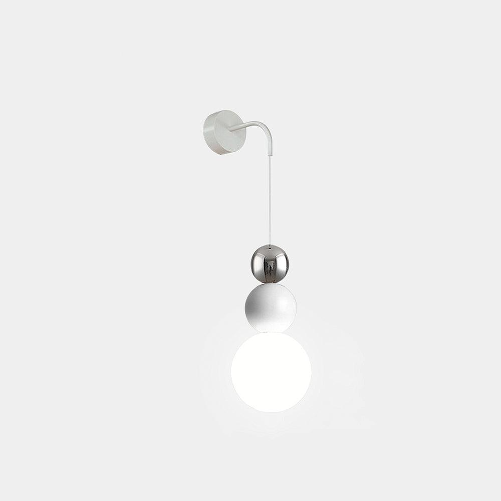 Modern Acrylic Three Ball Wall Sconce Light for Indoor Living Spaces and Bedrooms