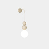 Modern Acrylic Three Ball Wall Sconce Light for Indoor Living Spaces and Bedrooms