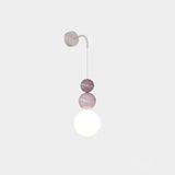 Modern Acrylic Three Ball Wall Sconce Light for Indoor Living Spaces and Bedrooms