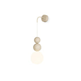 Modern Acrylic Three Ball Wall Sconce Light for Indoor Living Spaces and Bedrooms