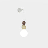 Modern Acrylic Three Ball Wall Sconce Light for Indoor Living Spaces and Bedrooms