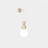 Modern Acrylic Three Ball Wall Sconce Light for Indoor Living Spaces and Bedrooms