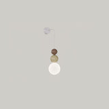 Modern Acrylic Three Ball Wall Sconce Light for Indoor Living Spaces and Bedrooms