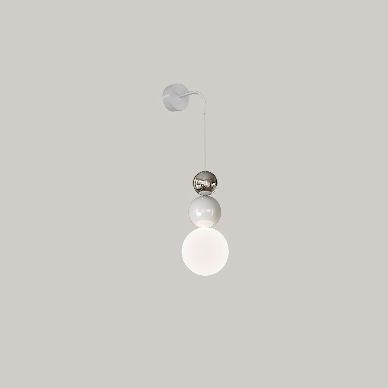 Modern Acrylic Three Ball Wall Sconce Light for Indoor Living Spaces and Bedrooms