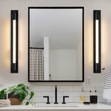 Modern Acrylic Tube LED Wall Sconce Lighting for Bathroom Bedroom and Living Room in Black Gold or Chrome