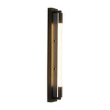 Modern Acrylic Tube LED Wall Sconce Lighting for Bathroom Bedroom and Living Room in Black Gold or Chrome