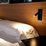 Modern Adjustable 360 Degree Rotating LED Wall Mounted Bedside Reading Lamp for Bedroom and Office