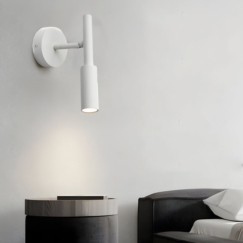 Modern Adjustable Aluminum COB Wall Sconce with 3 Color Temperature Dimming for Bedrooms