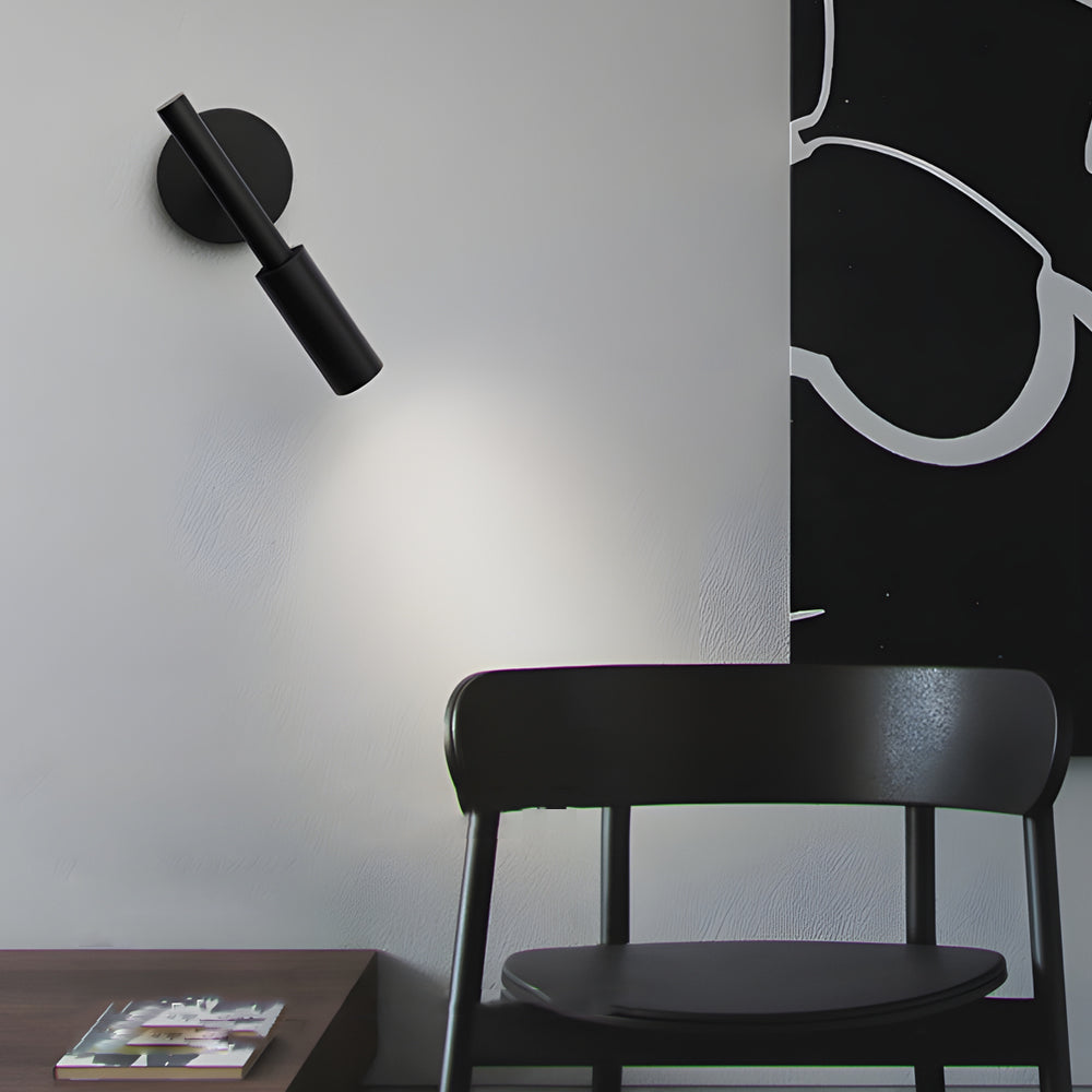 Modern Adjustable Aluminum COB Wall Sconce with 3 Color Temperature Dimming for Bedrooms