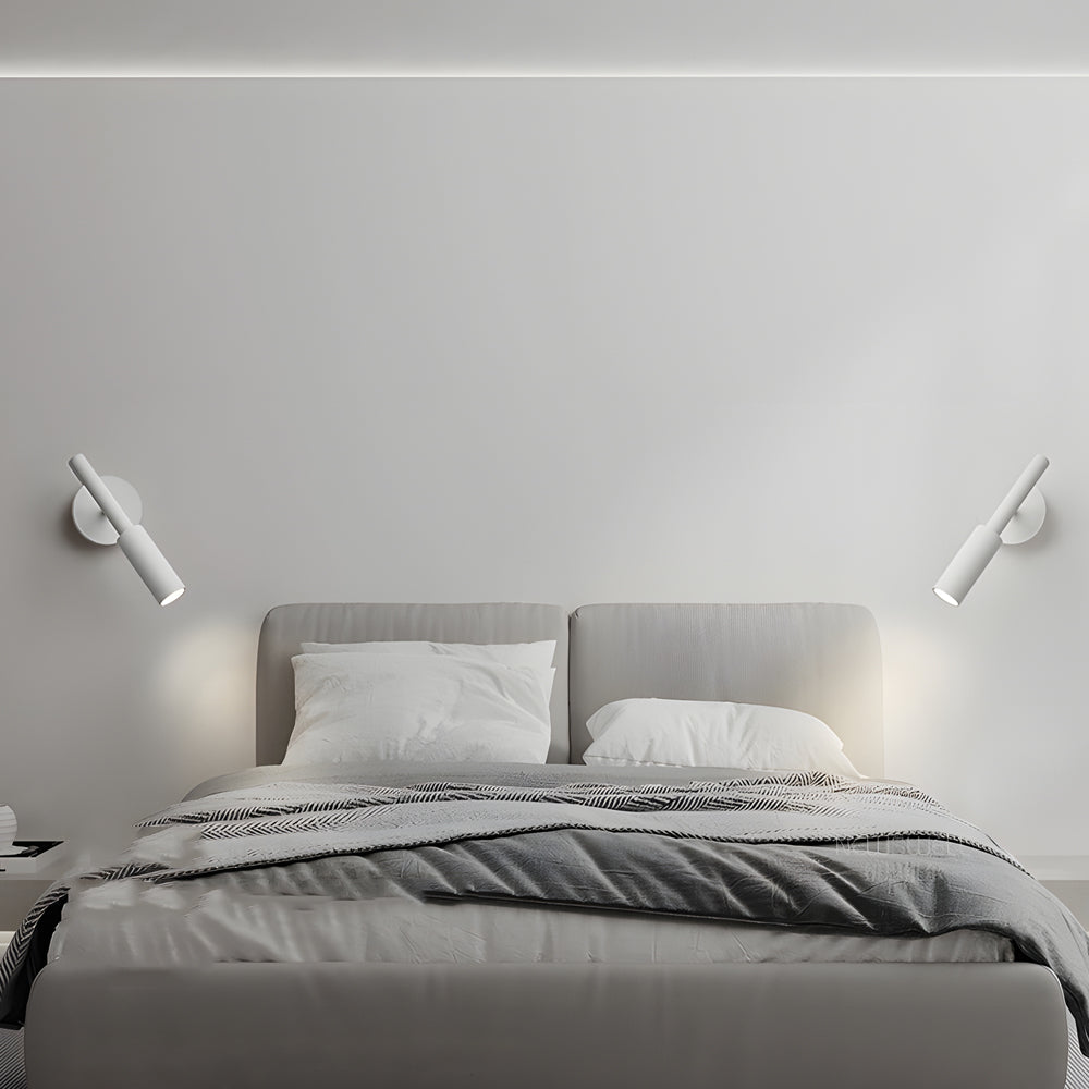 Modern Adjustable Aluminum COB Wall Sconce with 3 Color Temperature Dimming for Bedrooms