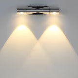 Modern Adjustable Aluminum Up and Down LED Wall Sconce Lamp for Indoor Corridors and Living Rooms