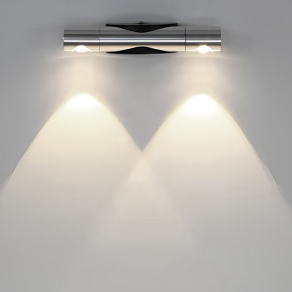 Modern Adjustable Aluminum Up and Down LED Wall Sconce Lamp for Indoor Corridors and Living Rooms