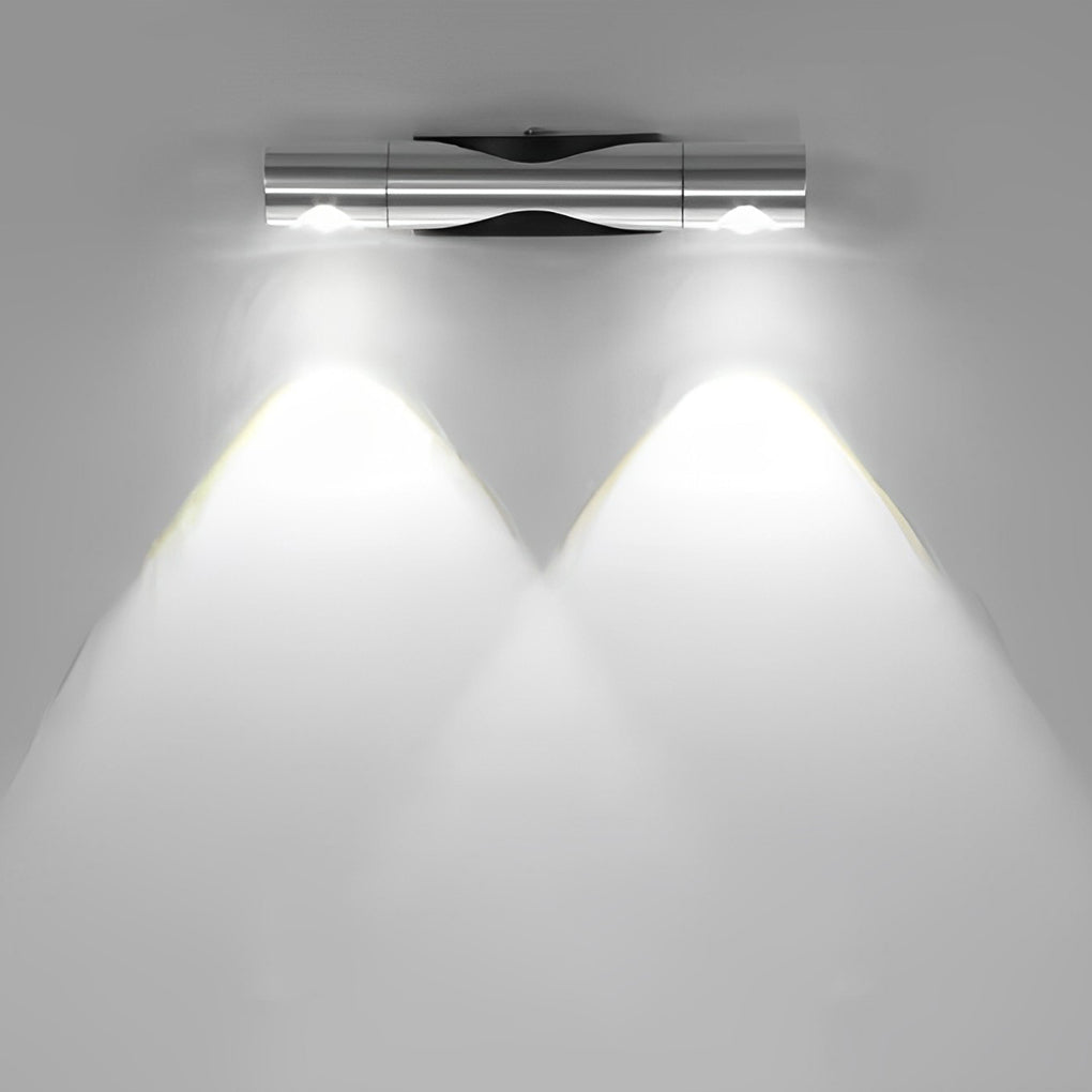 Modern Adjustable Aluminum Up and Down LED Wall Sconce Lamp for Indoor Corridors and Living Rooms