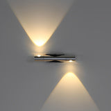 Modern Adjustable Aluminum Up and Down LED Wall Sconce Lamp for Indoor Corridors and Living Rooms