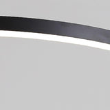 Modern Adjustable Circle LED Chandelier with Integrated Spotlight and Minimalist Design