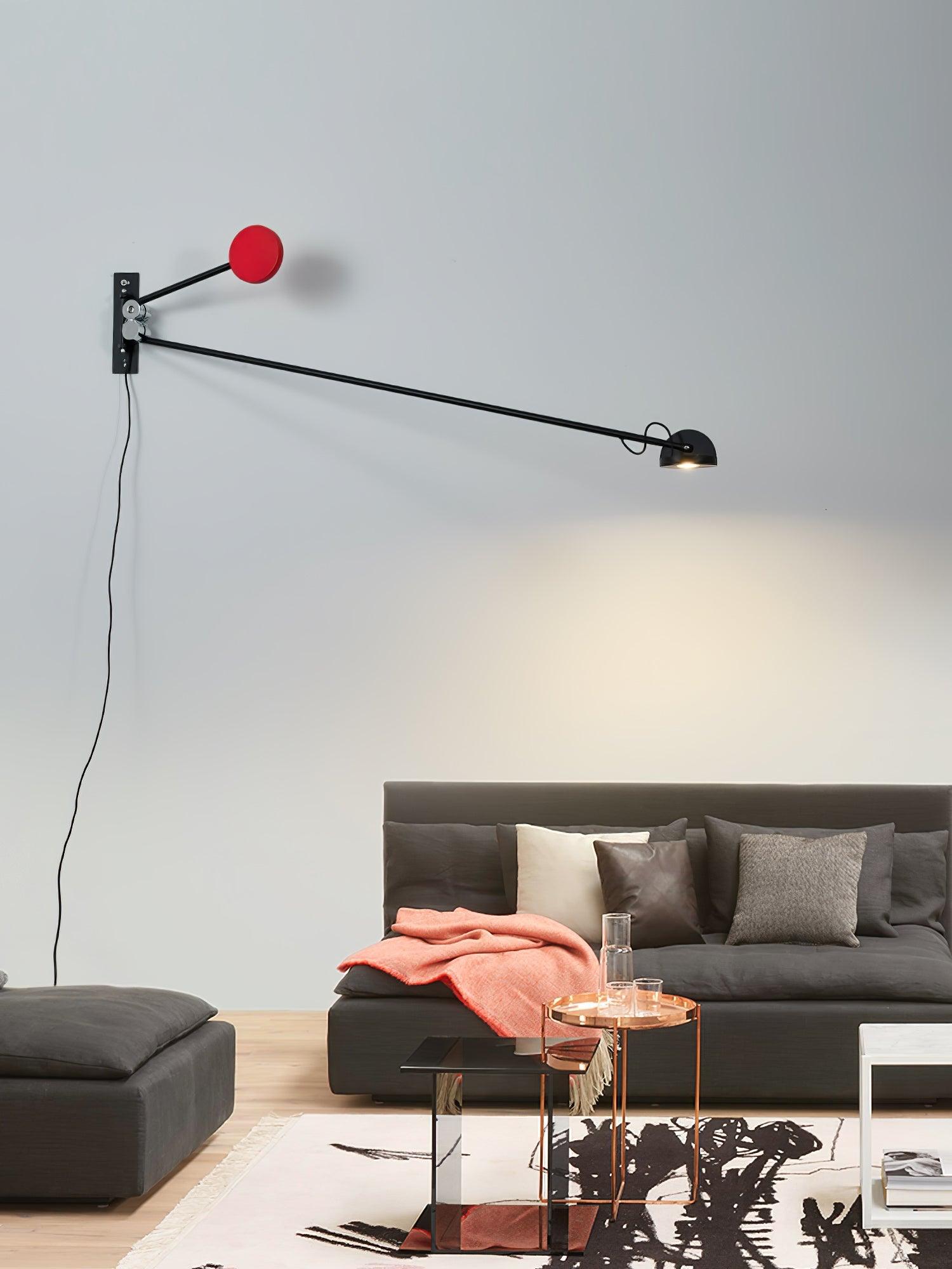 Modern Adjustable Counterweight LED Wall Lamp Precision Movement Sconce Set of 2