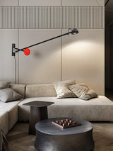 Modern Adjustable Counterweight LED Wall Lamp Precision Movement Sconce Set of 2