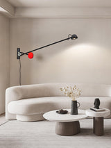 Modern Adjustable Counterweight LED Wall Lamp Precision Movement Sconce Set of 2