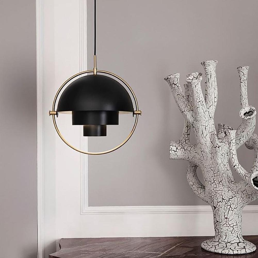 Modern Adjustable Deformed Ball Pendant Light with Multi Lite Shade Design for Dining Room