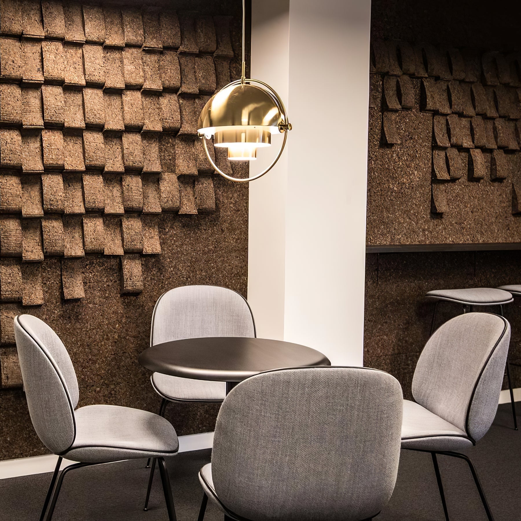 Modern Adjustable Deformed Ball Pendant Light with Multi Lite Shade Design for Dining Room