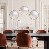 Modern Adjustable Deformed Ball Pendant Light with Multi Lite Shade Design for Dining Room