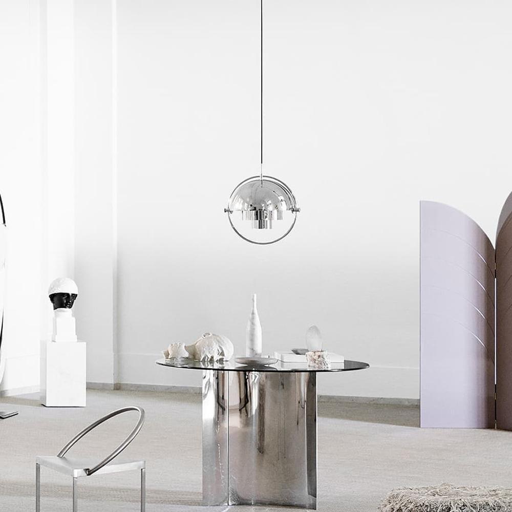 Modern Adjustable Deformed Ball Pendant Light with Multi Lite Shade Design for Dining Room