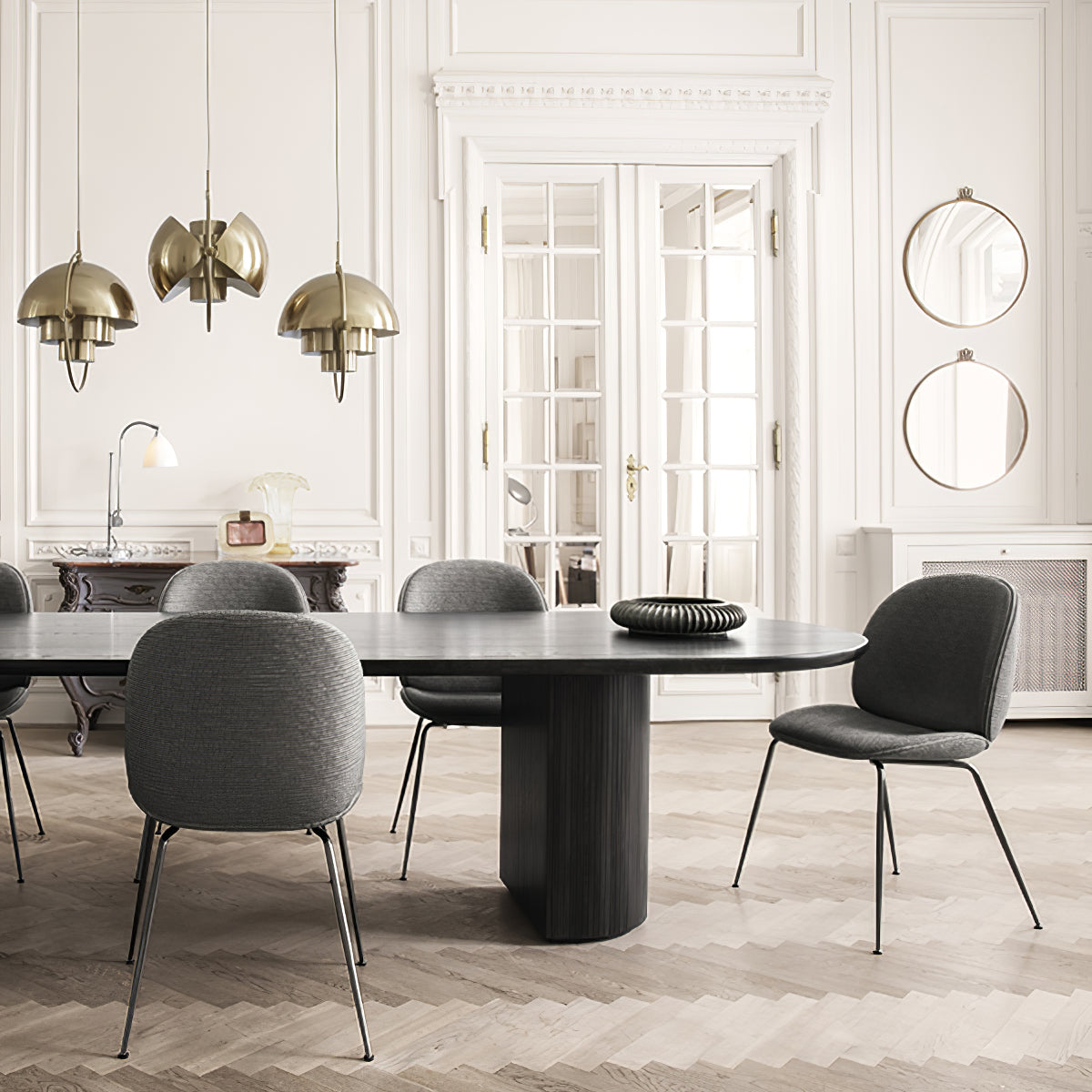 Modern Adjustable Deformed Ball Pendant Light with Multi Lite Shade Design for Dining Room