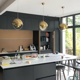Modern Adjustable Deformed Ball Pendant Light with Multi Lite Shade Design for Dining Room