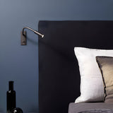 Modern Adjustable Flexible Gooseneck LED Wall Sconce Reading Light Set of 2
