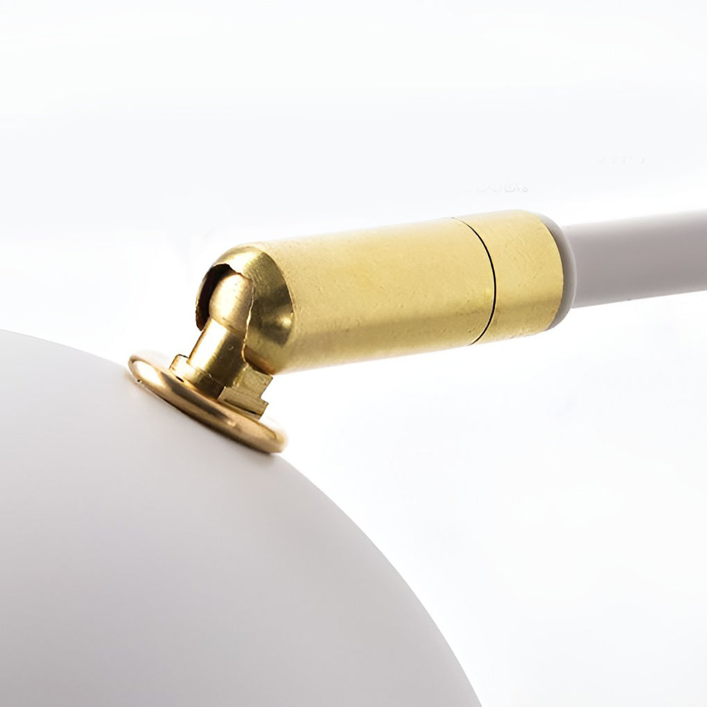 Modern Adjustable Hemispherical Metal Wall Lamp Plug in Nordic Sconce for Bedside