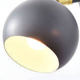 Modern Adjustable Hemispherical Metal Wall Lamp Plug in Nordic Sconce for Bedside