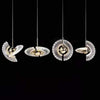 Modern Adjustable LED Circle Pendant Light Nordic Minimalist Hanging Lamp for Kitchen Island