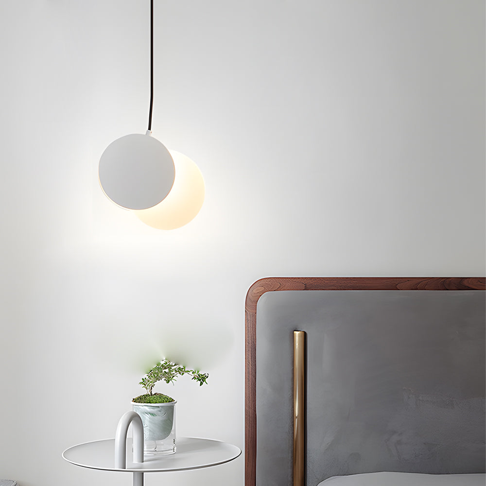 Modern Adjustable LED Moon Phase Pendant Light Kitchen Hanging Lamp for Dining Room