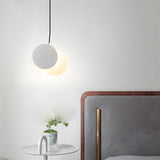Modern Adjustable LED Moon Phase Pendant Light Kitchen Hanging Lamp for Dining Room