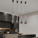 Modern Adjustable LED Pendant Light Minimalist Nordic Glass Hanging Lamp for Dining Room