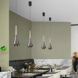 Modern Adjustable LED Pendant Light Minimalist Nordic Glass Hanging Lamp for Dining Room